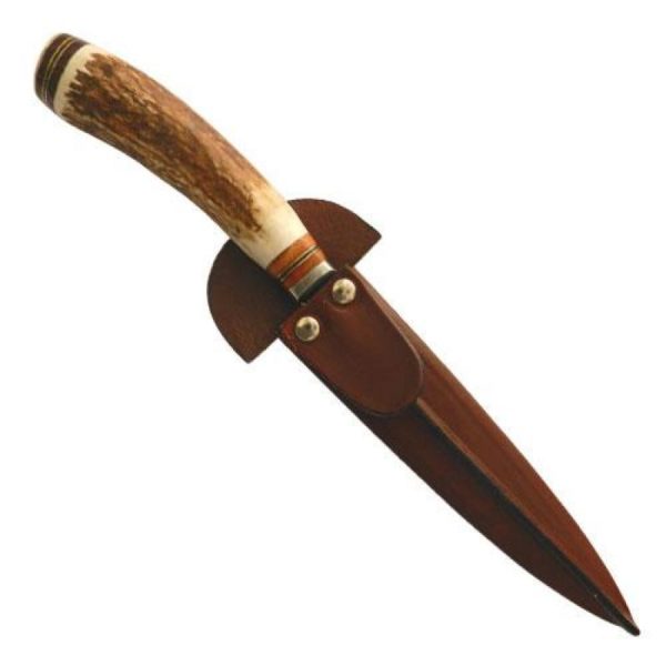 Cuchillo Eco Ciervo 14 Cm Acero Inox Vaina Vaqueta