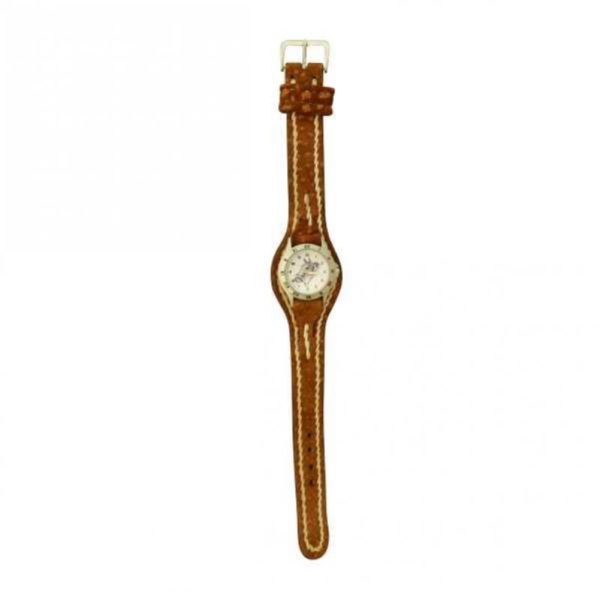 Reloj con Malla Entera de Carpincho para hombre