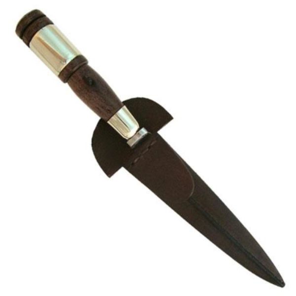 Cuchillo Madera y Alpaca 14 Cm Acero Inox Vaina Vaqueta Cocida