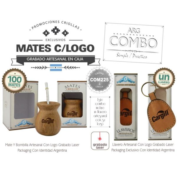 Combo 100 Mates Grabados Un Llavero Grabado De Regalo