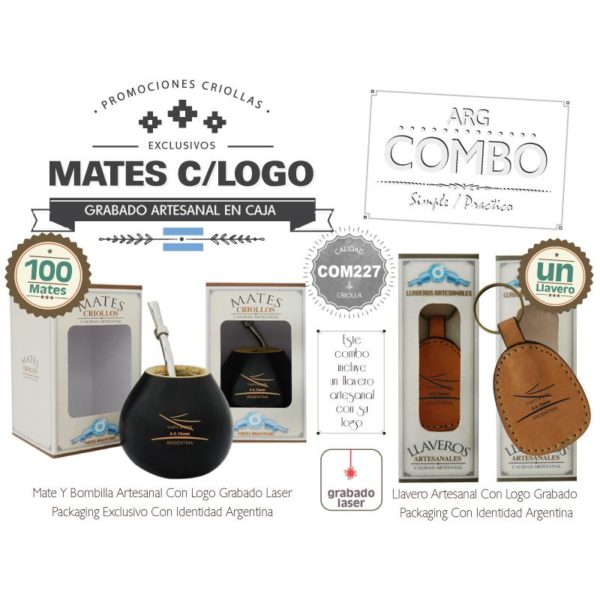 Combo 100 Mates Grabados Un Llavero Grabado De Regalo