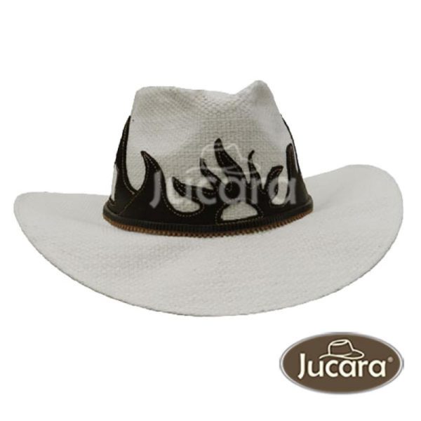 Sombrero Jucara De Yute y Cuero