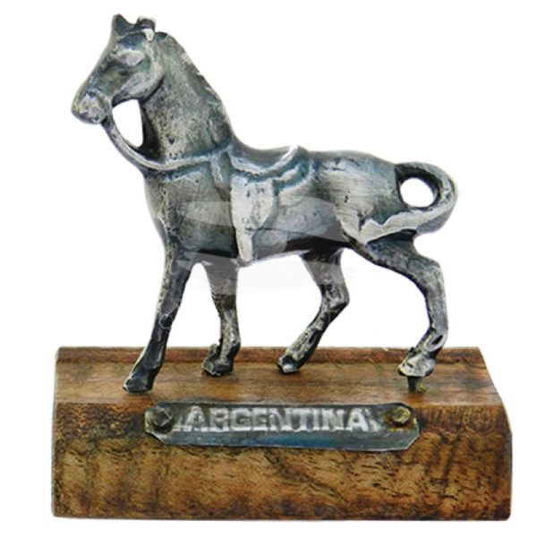 Caballo De Bronce Con Base De Mader