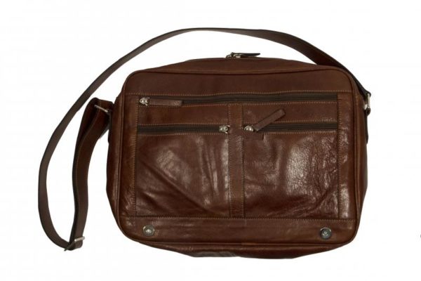 Morral en Cuero Porta Notebook Excelente Calidad - Imagen 2