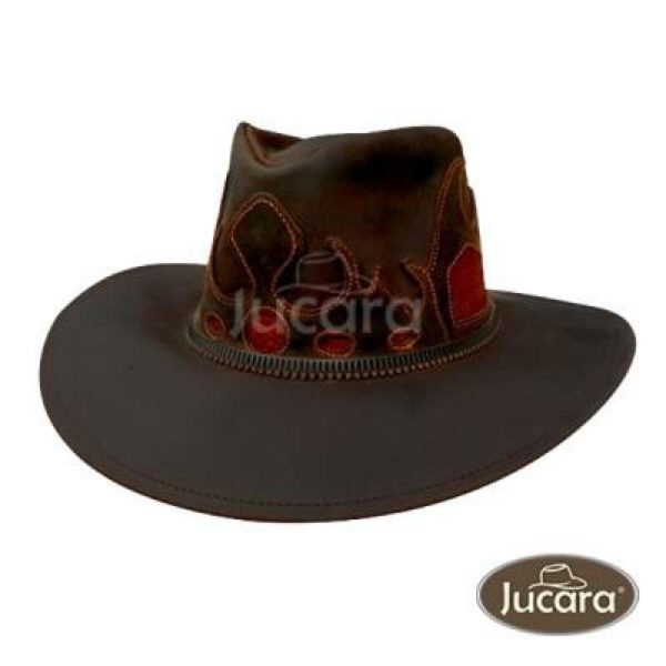 Sombrero Jucara Australiano Fantasia Combinado Con Pelo o Carpincho